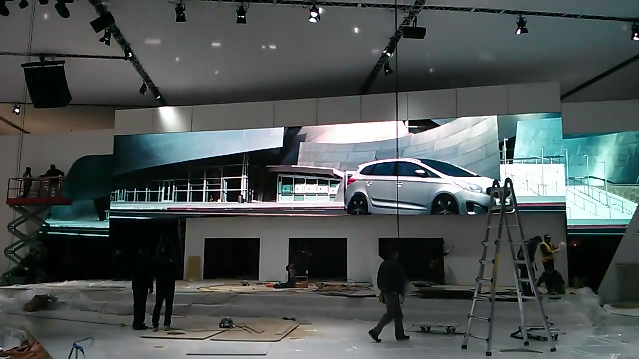 Kia Carens wide display graphic sequence