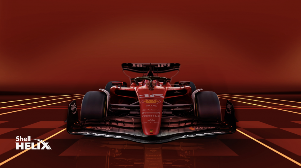 Shell Helix F1 campaign frame
